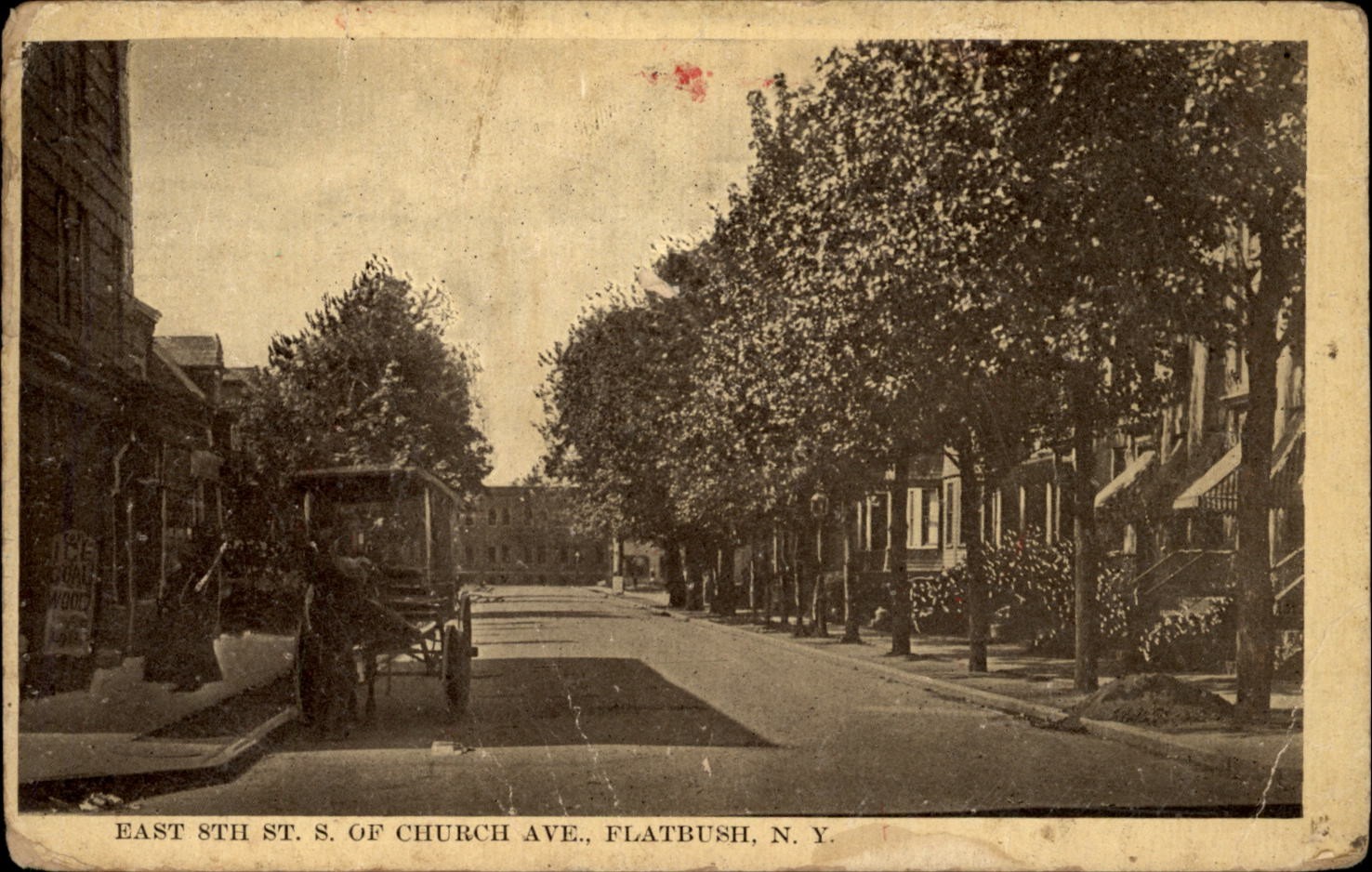 East 5th Street Flatbush New York vintage postcard h459