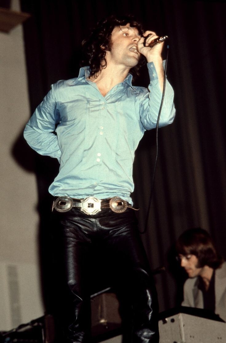 Navajo Copy JIM MORRISON Stamped Silver First Phase Style Concho Belt High Shine