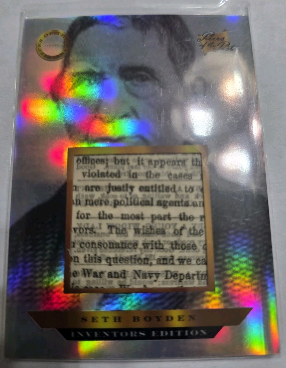2025 Pieces Of The Past Inventors Edition Seth Boyden Relic