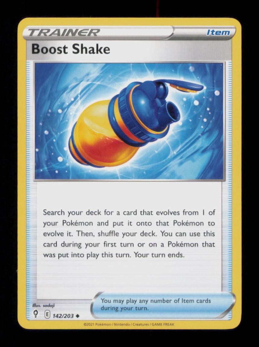 BOOST SHAKE UNCOMMON 142/203 NM POKEMON