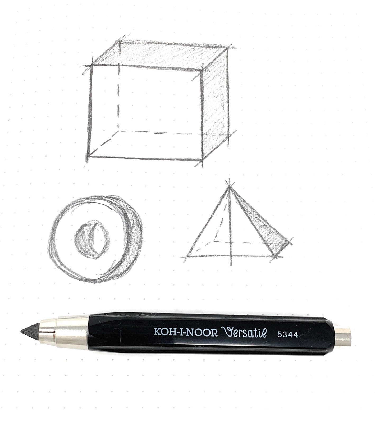 KOH-I-NOOR 5344 5.6mm Diameter Mechanical Clutch Lead Holder Pencil,black