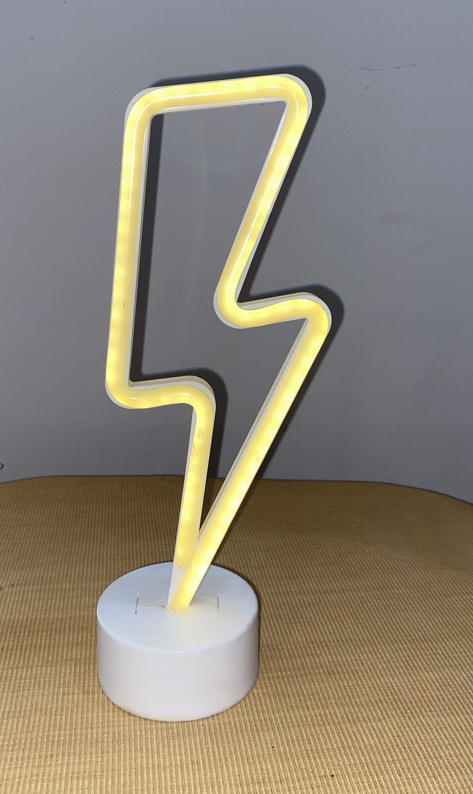 Lightning Bolt Lamp Light Battery