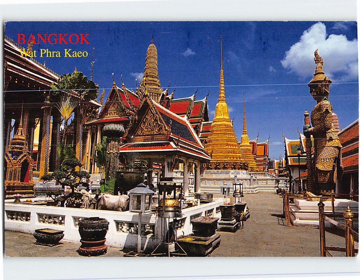 Postcard Wat Phra Kaeo Bangkok Thailand