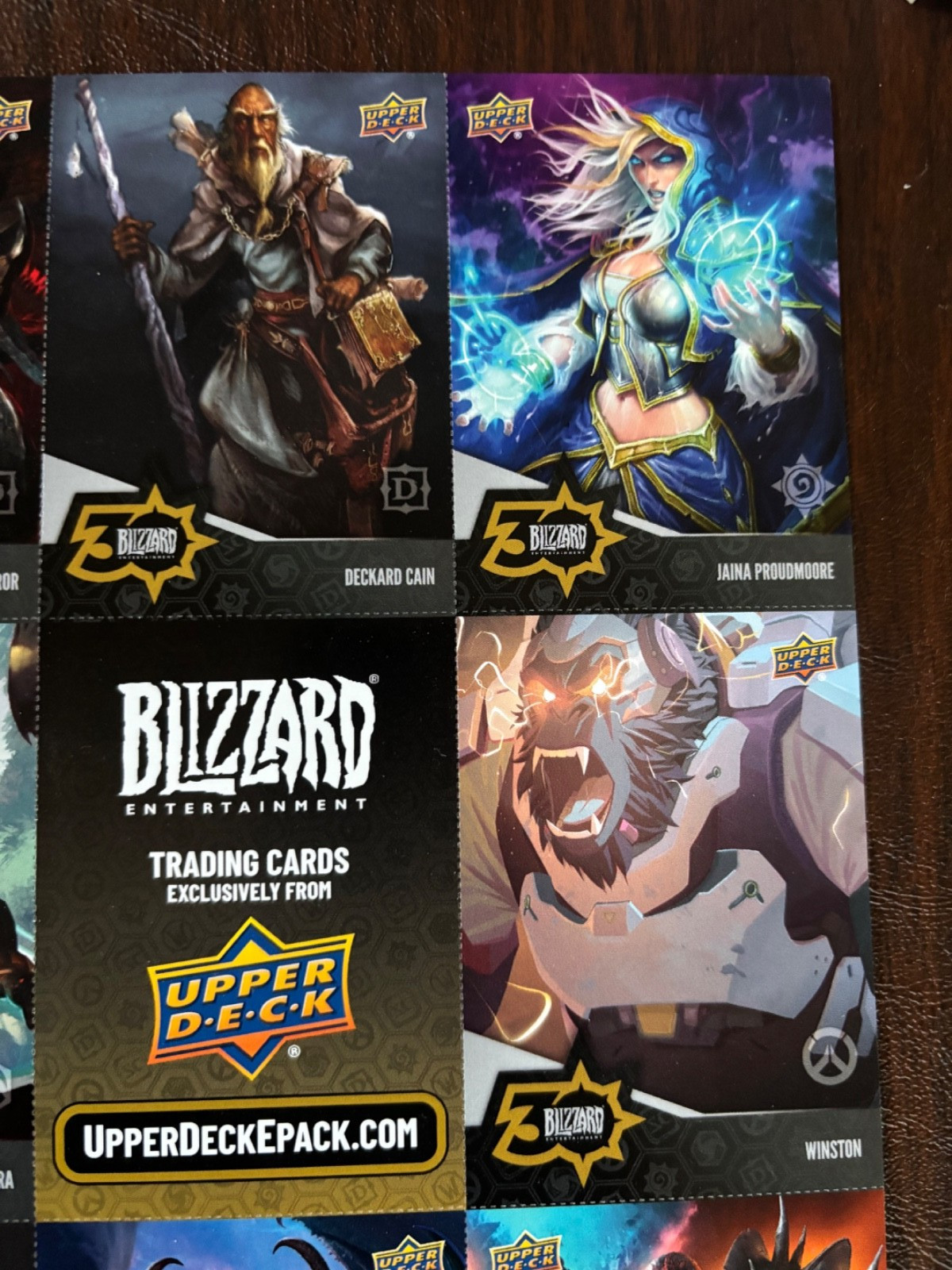 Upper Deck Blizzard Entertainment 30 Trading Card Sheet of 8