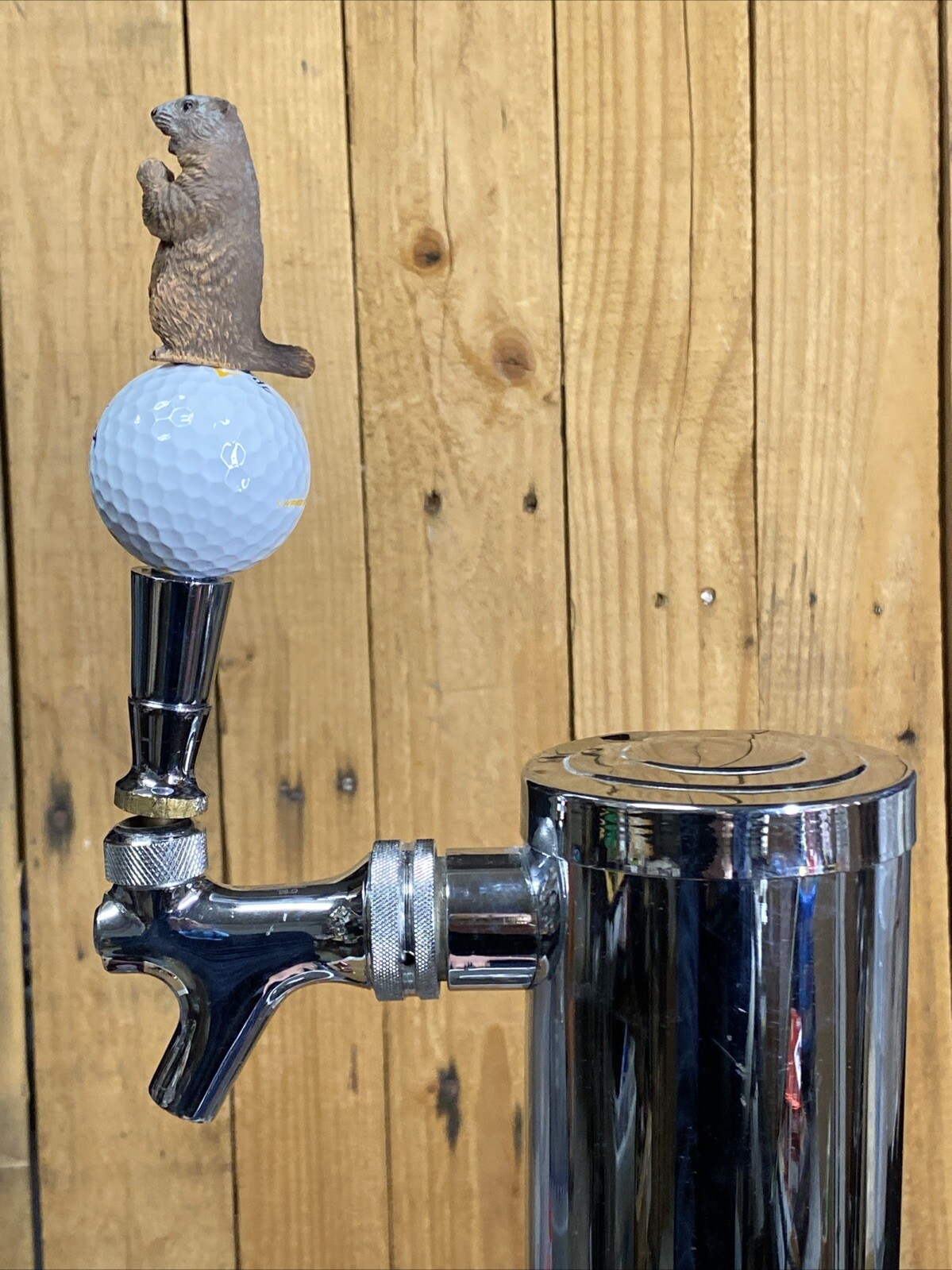 Caddyshack Mini TAP HANDLE Gopher Michelob ULTRA Beer Golf Ball Short Stubby