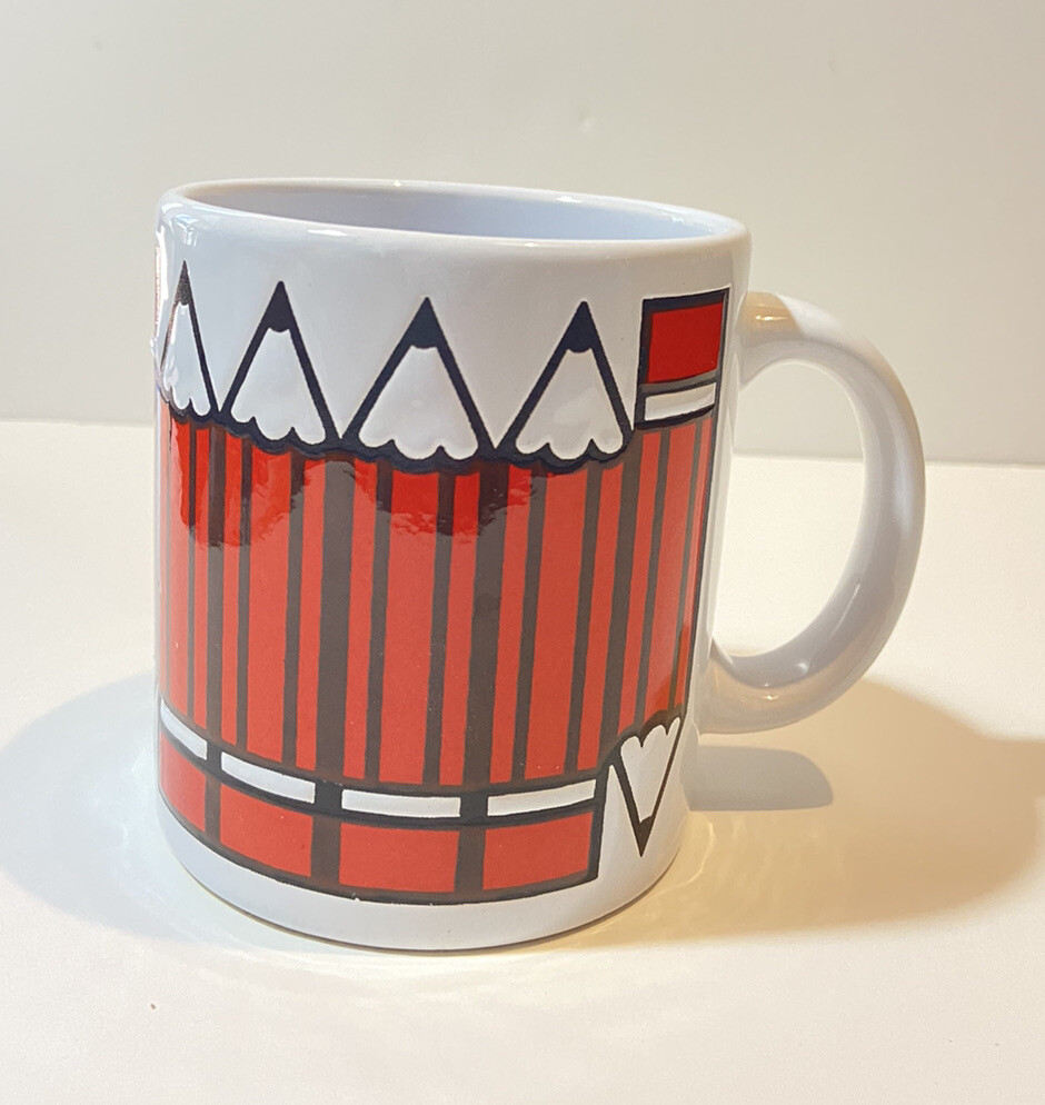 Waechtersbach Coffee Mug Cup Pencils Teacher School W. Germany Vintage VHTF