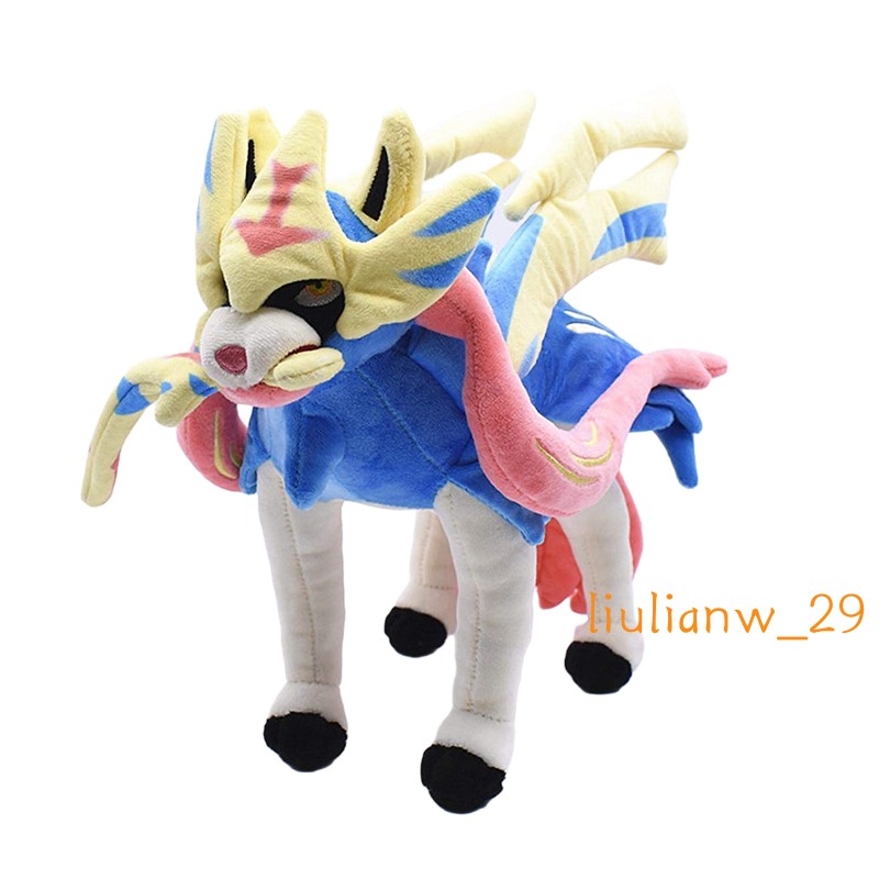 Zacian Zamazenta 30cm Anime Cotton Plush Toys Dolls News Throw Pillow Gifts