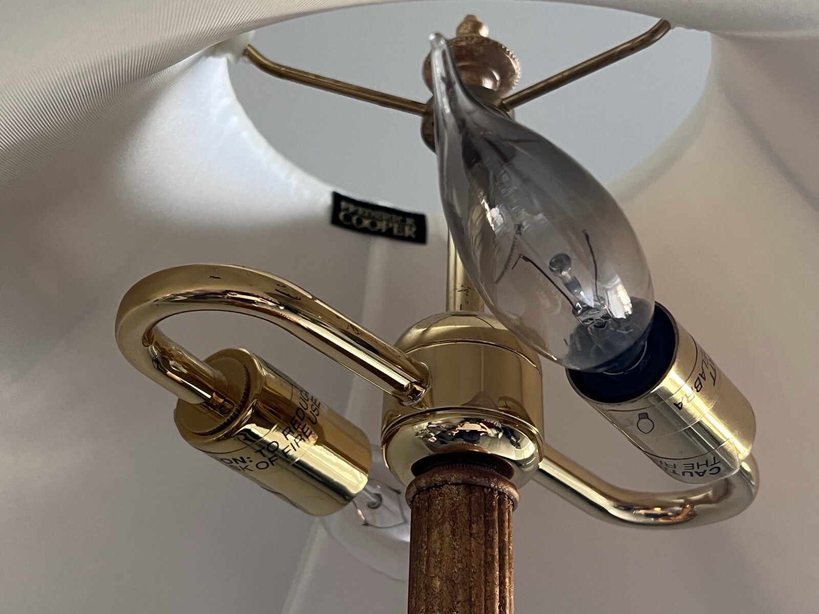 HTF Frederick Cooper Neo Classical Lamp – Cornucopia Horn with Ram’s Head