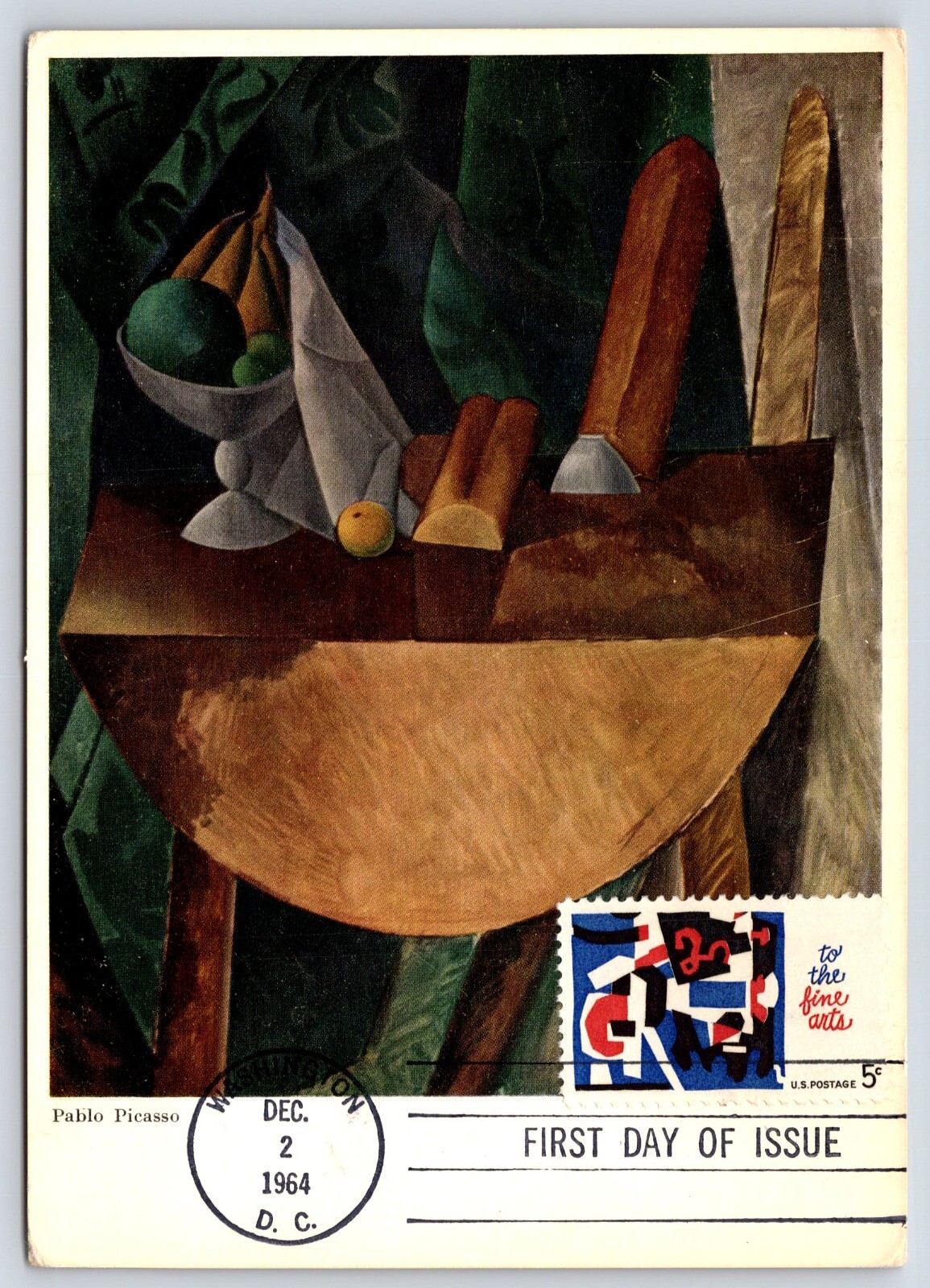 Pablo Picasso Vintage Postcard Continental