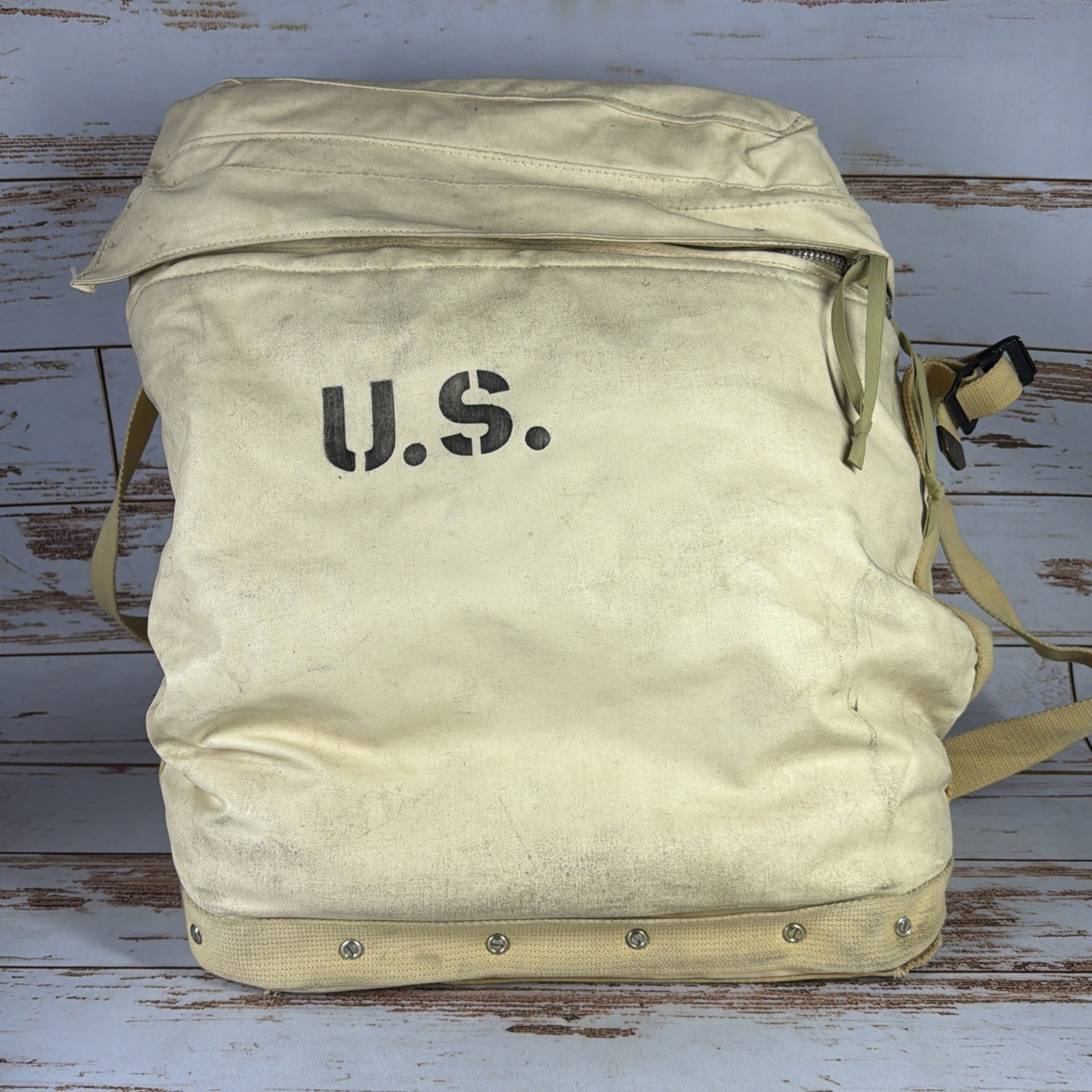 US Military Tan Canvas 5 Gallon Water Jerry Can Insulated Carry Bag Cover