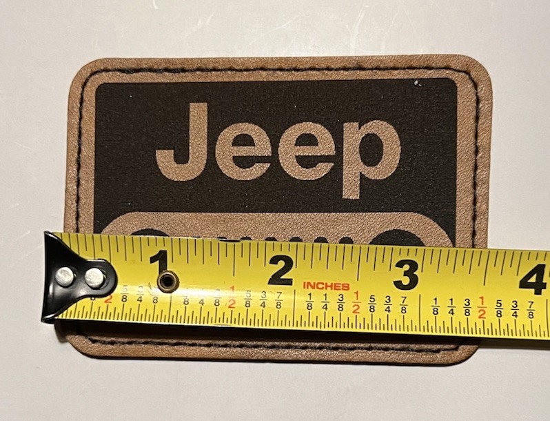 Jeep Grill Hat Patch Self Adhesive Iron on Fabric Leather Trucker Hat 3.5”x2.5”