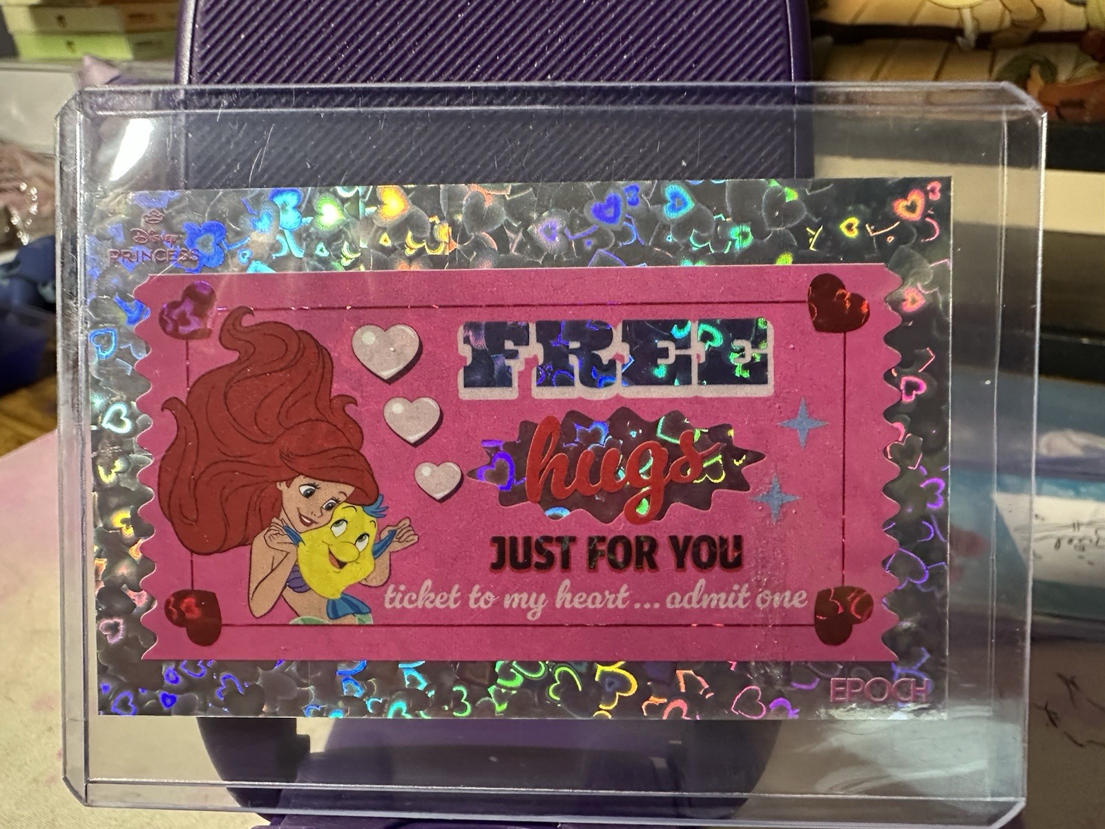 2025 Disney Princess Card “Free Hugs Ariel – Ticket” Limited To /10
