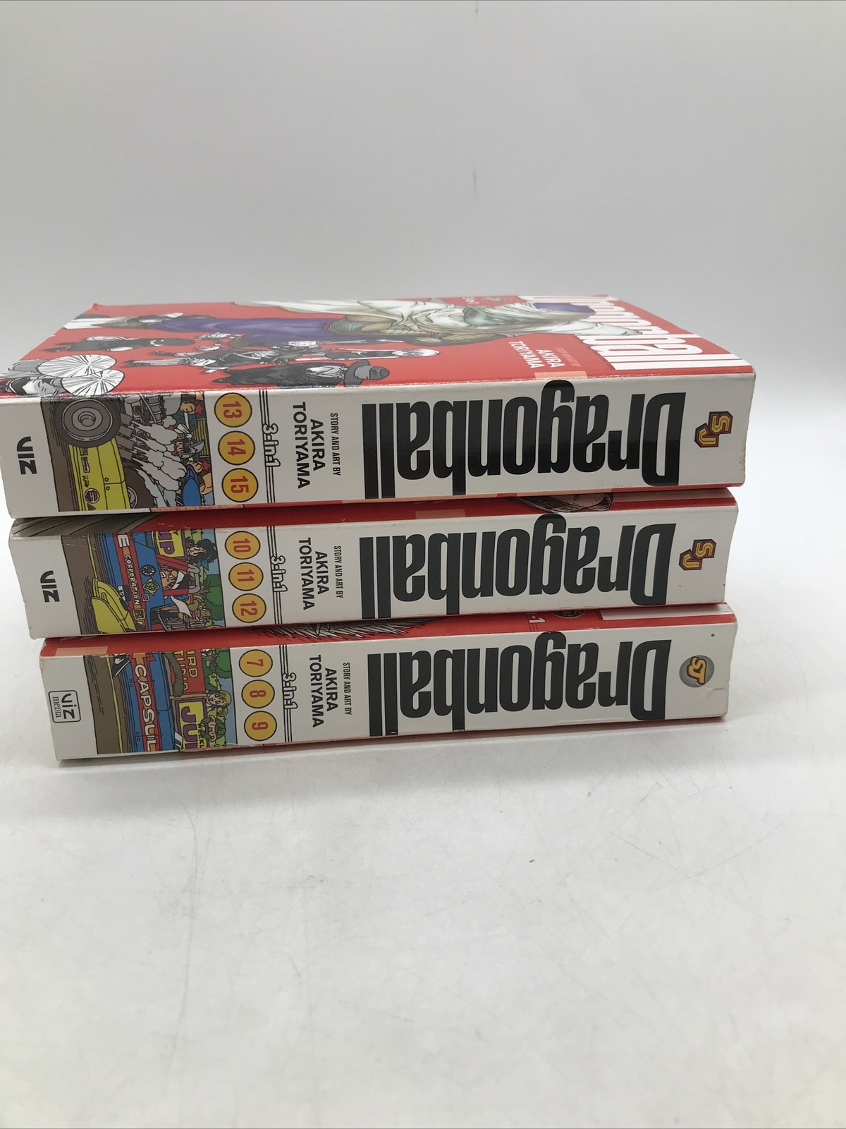 Dragon Ball 3-In-1 Edition Vol. 3,4,5: Includes Vols. 7-15-Lot of 3 Books