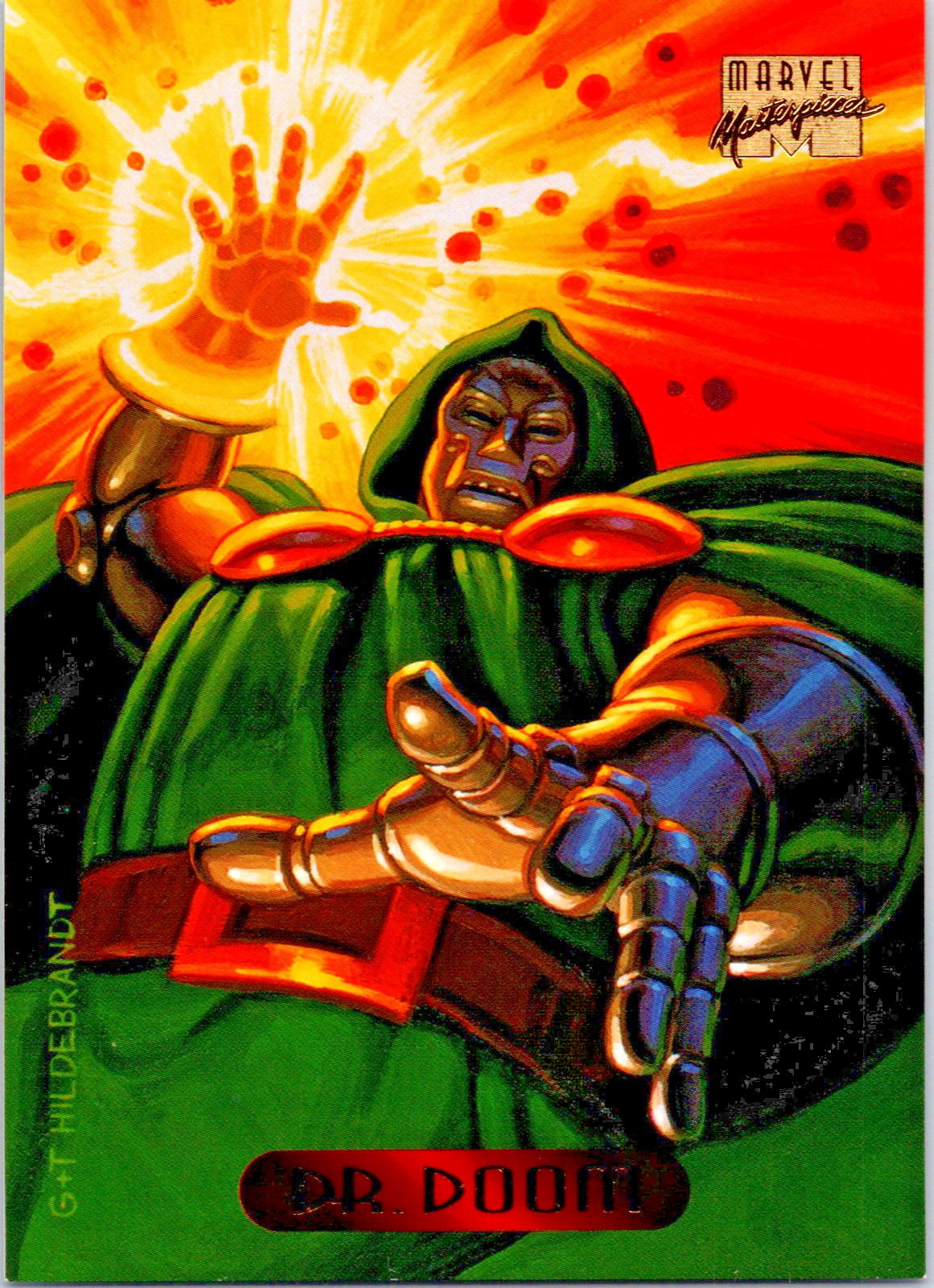 Fleer 1994 Marvel Masterpieces #31 Dr. Doom Trading Card MCU Disney+ Avengers