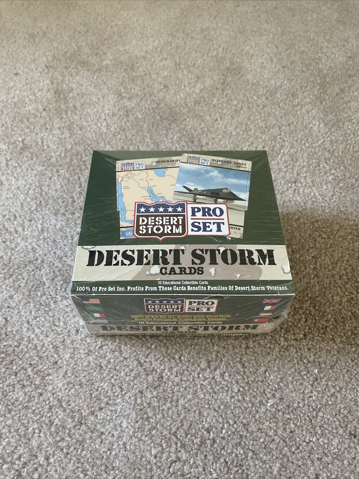 New DESERT STORM Pro Set 1991 Factory Sealed BOX Of 36 Packs 10 Cards Each