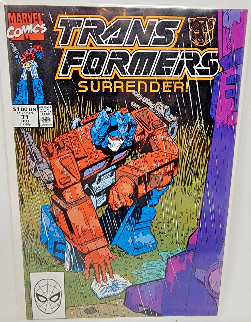 TRANSFORMERS (1984) #71 1990 Marvel 9.0 Low Print Run Andrew Wildman Cover Art