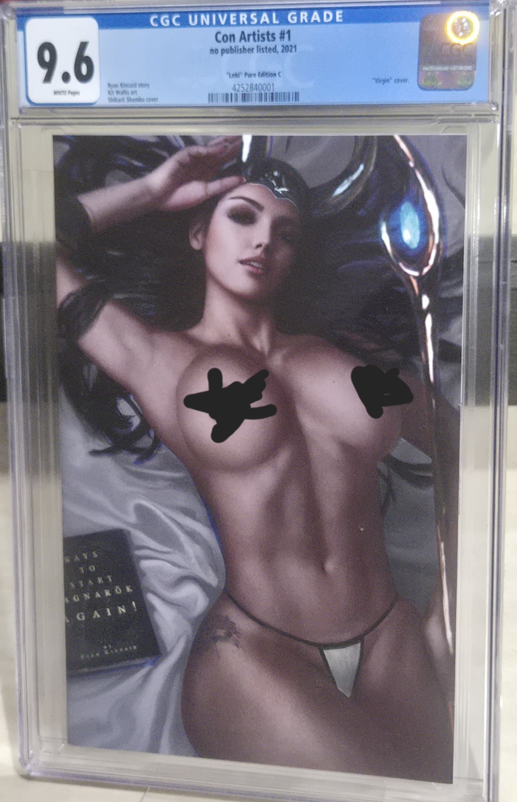Shikarii Con Artists 1 Loki Pure Edition Cover C Naughty To Nice CGC 9.6