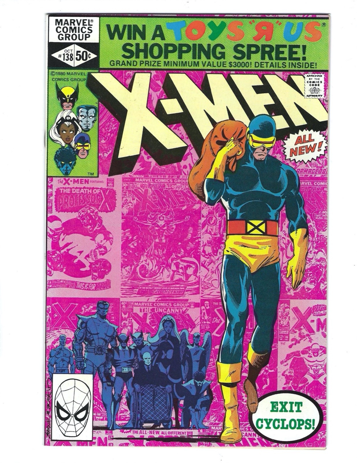 X-Men #138 1980 Unread NM- or better! CGC?? History of the X-Men Combine Ship