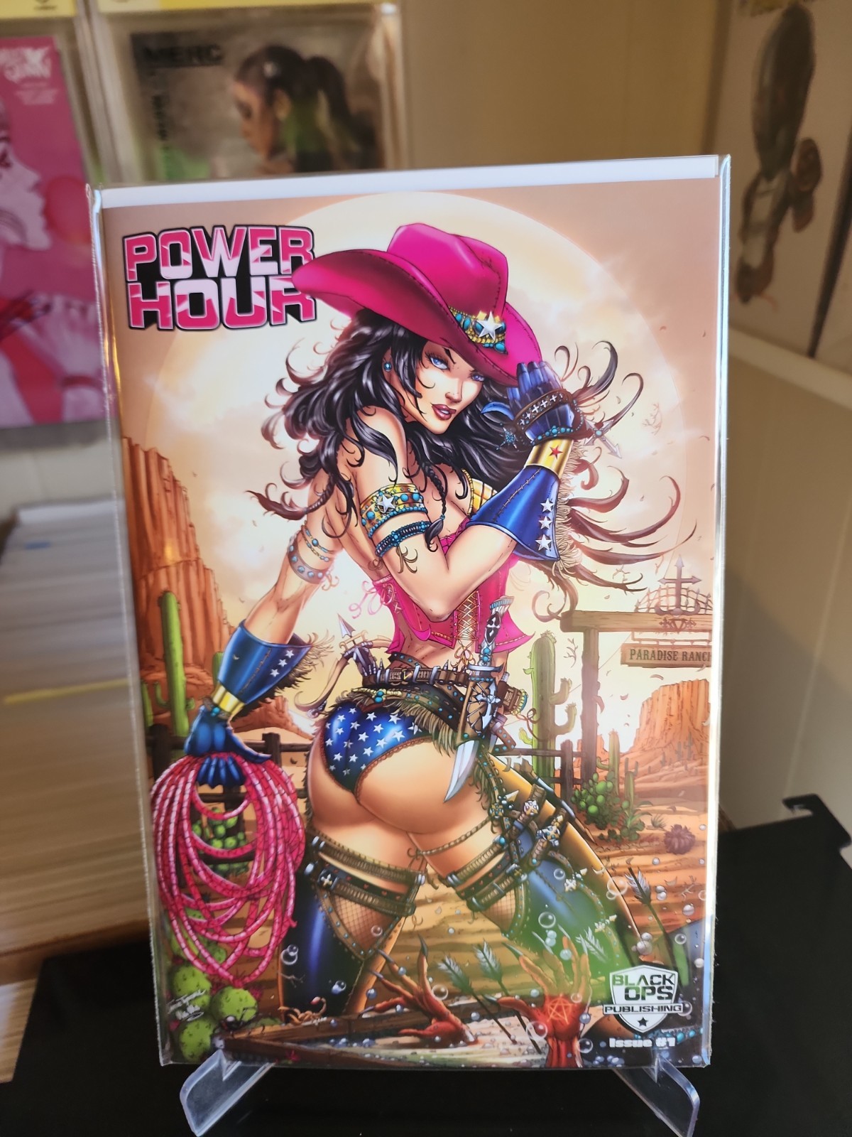 POWER HOUR #1 JAMIE TYNDALL TRADE & VIRGIN SET DALLAS FAN EXPO EXCLUSIVE
