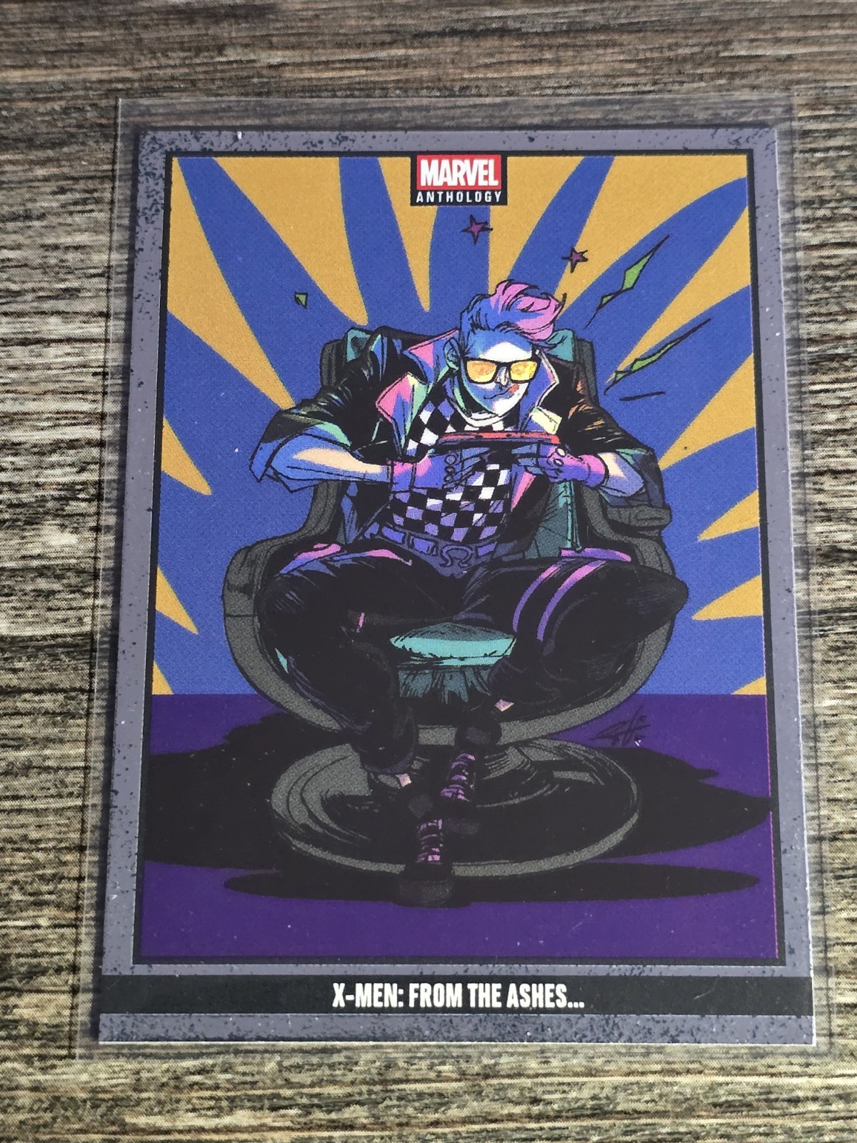 X-Men: From The Ashes… 2025 Panini Marvel Anthology #99 Metal Holo Kid Omega