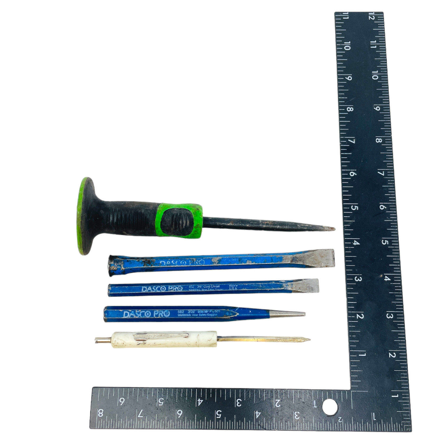 5 Pcs Mixed Chisel Set, Dasco Pro 402 562 Express A Button and Other Brands