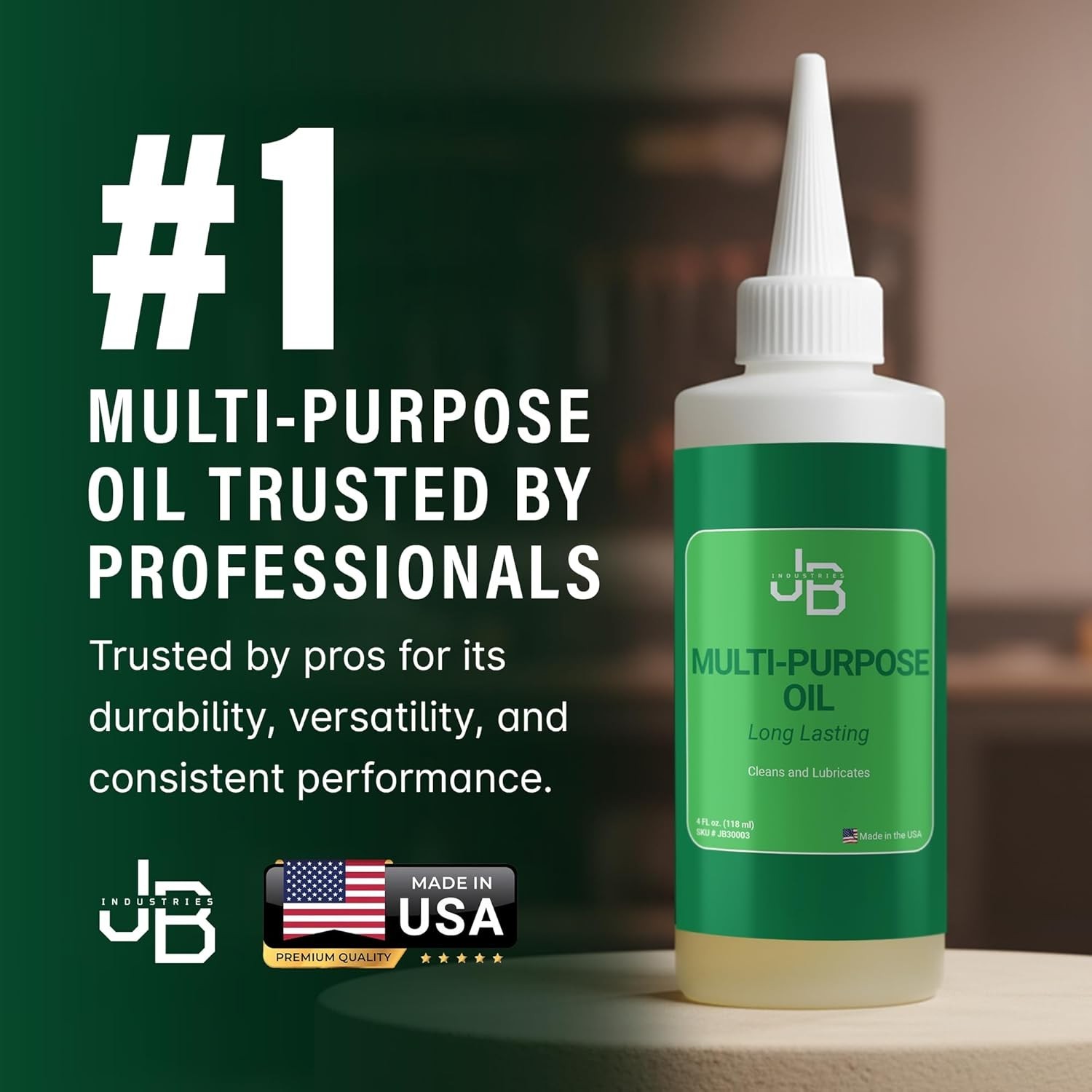 4 oz Precision Drip Lubricating Oil – Protects Against Rust for Tools & More