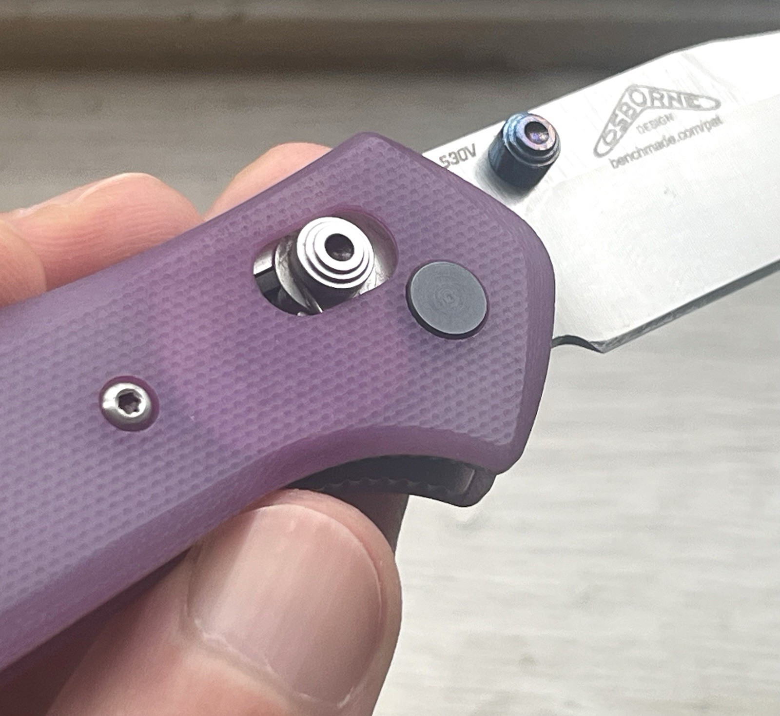Mini Griptilian 556 Benchmade Purple/Silver Luxury 1/1 MOD 🦋 Plus more