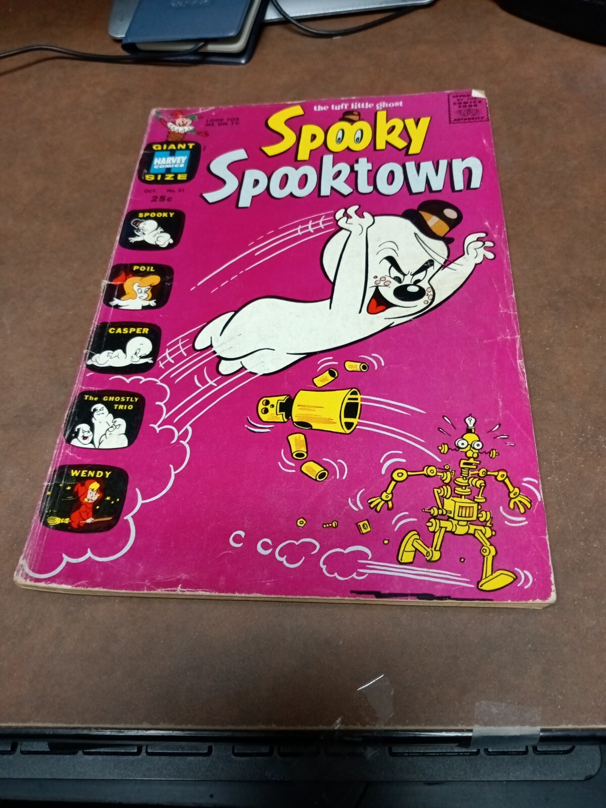 SPOOKY SPOOKTOWN #31 Harvey Giant Size Comics 1969 – The Tough Little Ghost tv