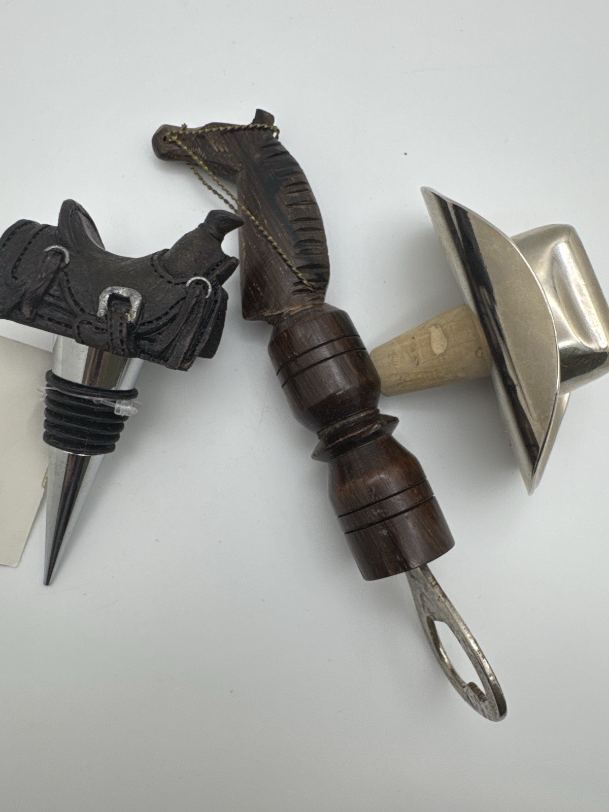 Horse Wine Bottle Stopper Corkscrew Bottle Opener Bar Tool Set Western Decor