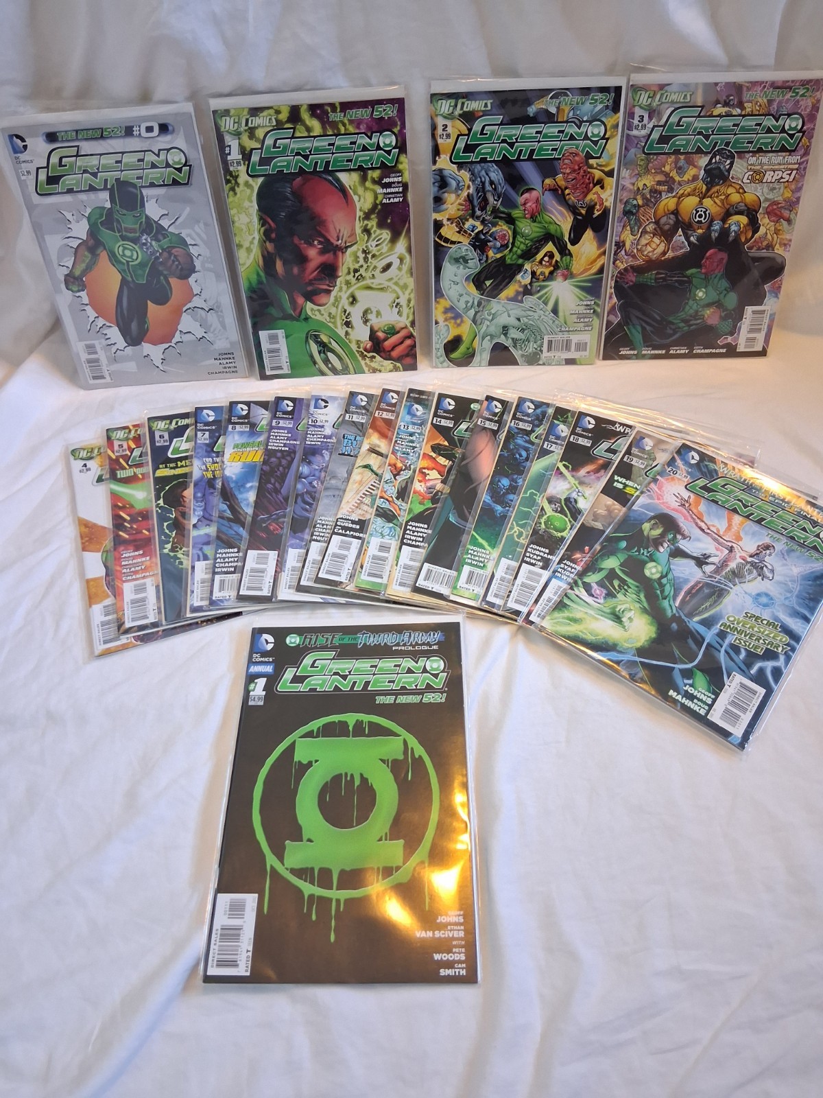 Green Lantern (New 52) #0-20 + Annual 1 COMPLETE Geoff Johns Run – KEY #20 NM
