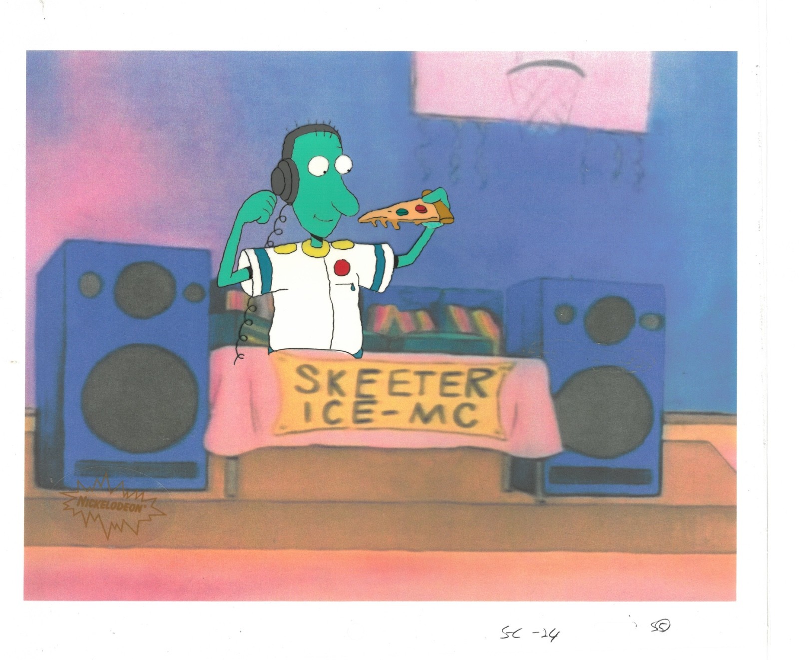 Doug Funnie Original 1990’s Production Animation Cel Nickelodeon Skeeter