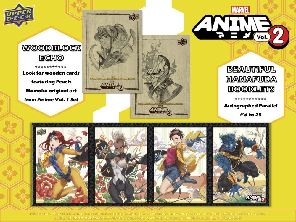 2023 Upper Deck Marvel Anime Volume 2 Hobby 8-Box Case