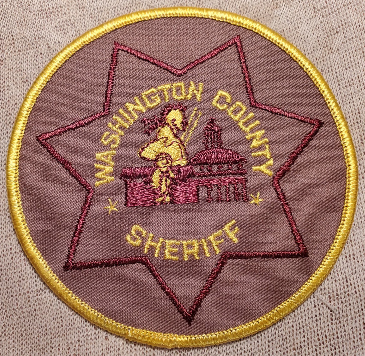 PA Washington County Pennsylvania Sheriff Shoulder Patch (4In Diameter)