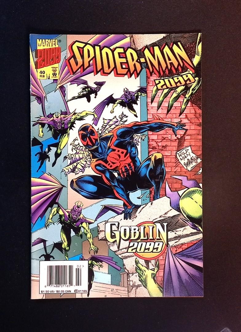 Spider-Man 2099 #40 Marvel 1996 Newsstand Andrew Wildman cover