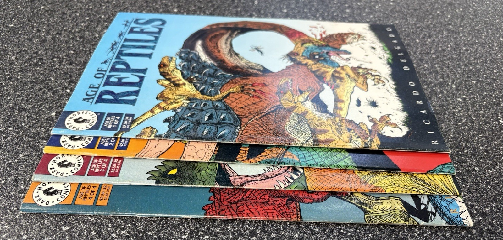 Age Of Reptiles #1-4, 1993 Dark Horse Comics Full Set Ricardo Delgado FN/VF