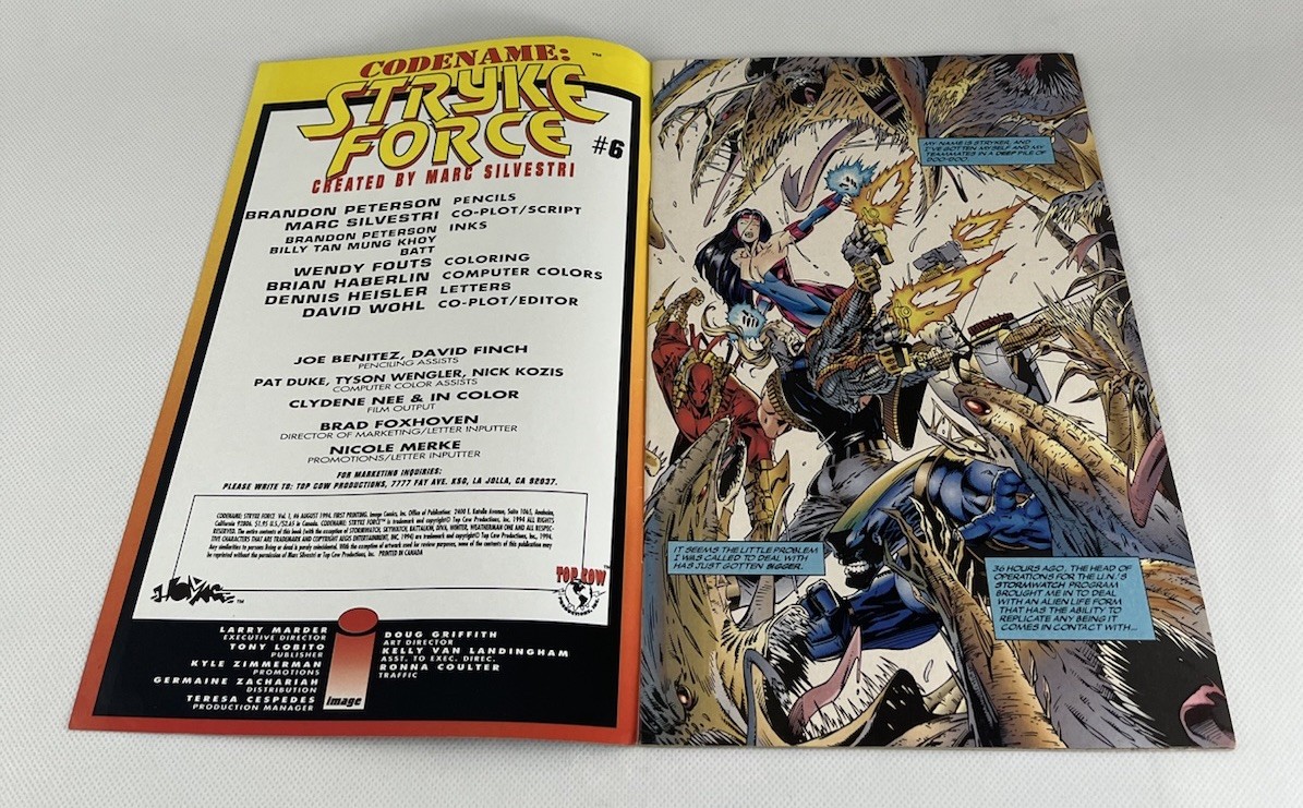 Image Comics Codename: Stryke Force Lot #5 July #6 Aug. 1994 Marc Silvestri