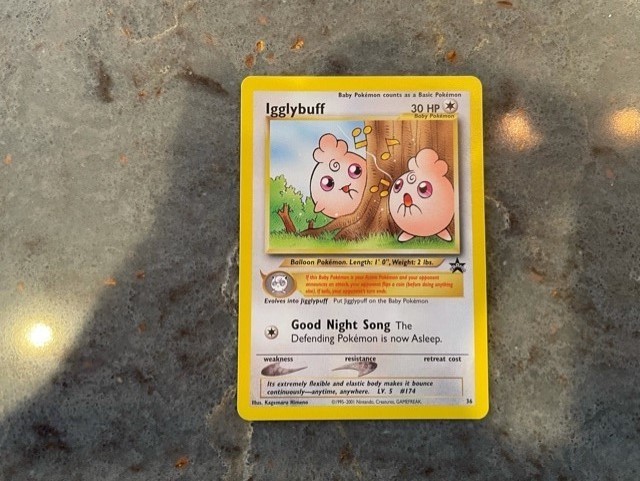 Igglybuff #36 Black Star Promo Pokemon Card Wotc Never played