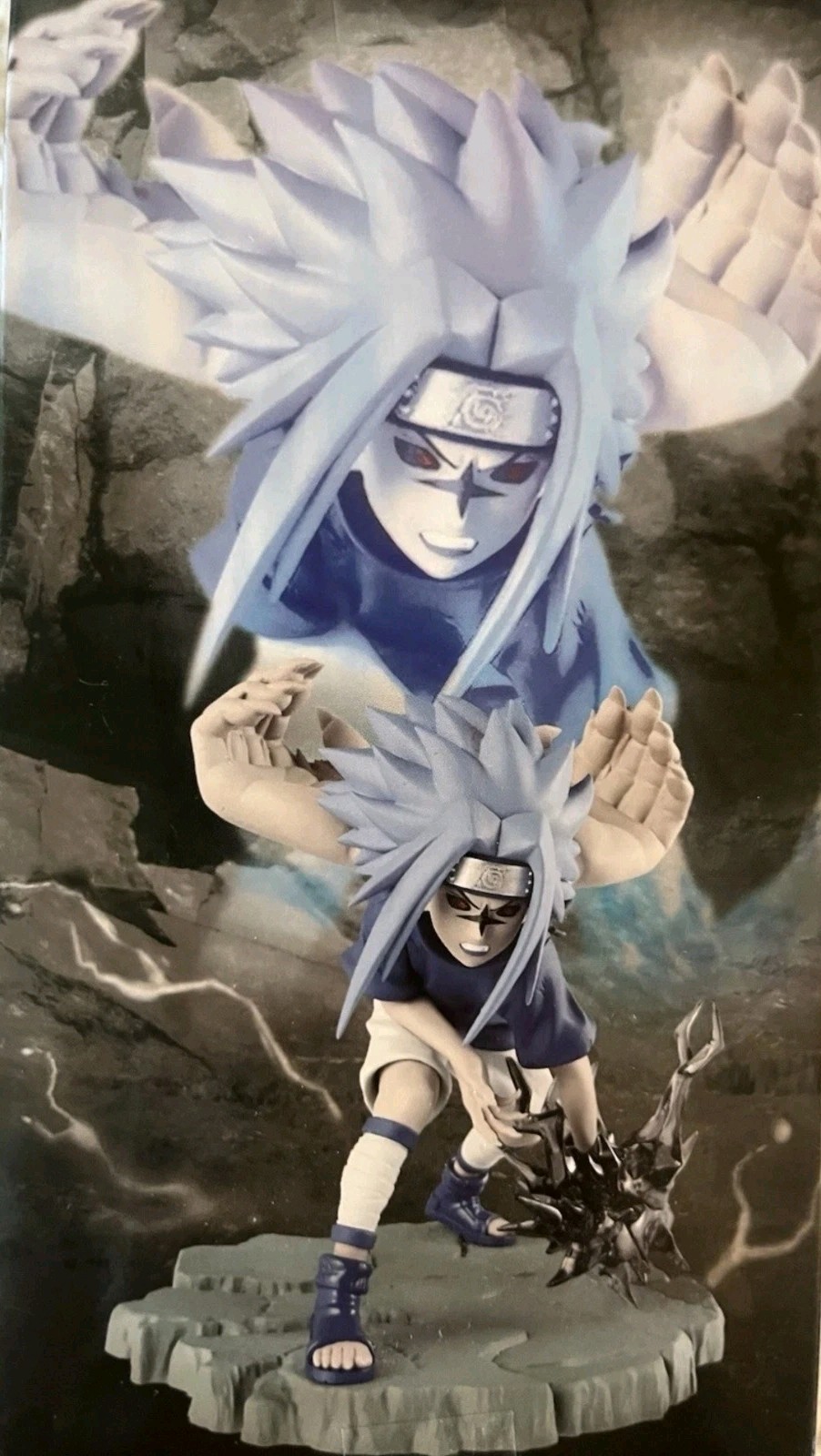 Bandai NARUTO Memorable Saga Sasuke Uchiha II Curse Mark 2 Chidori Toy Figure