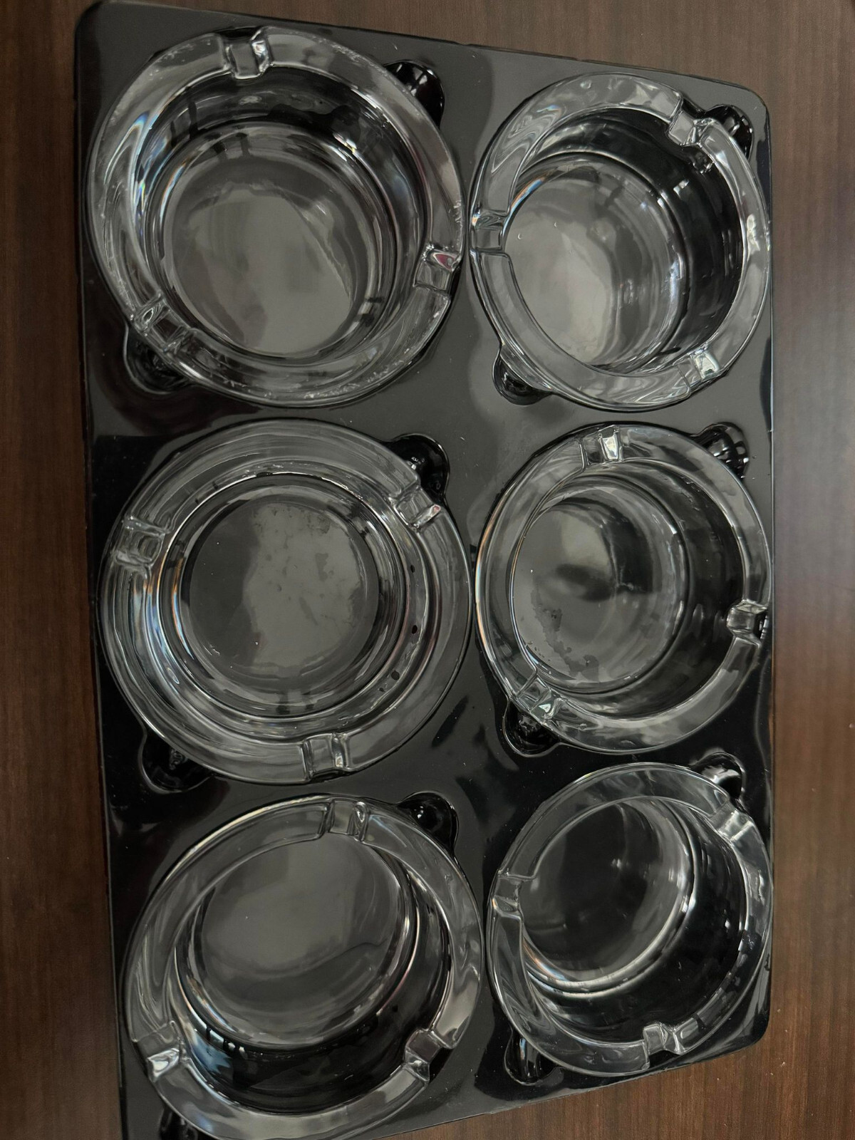 Ashtrays, Small Glass Ashtray for Cigarette Cigar , Clear 3.3 in diameter