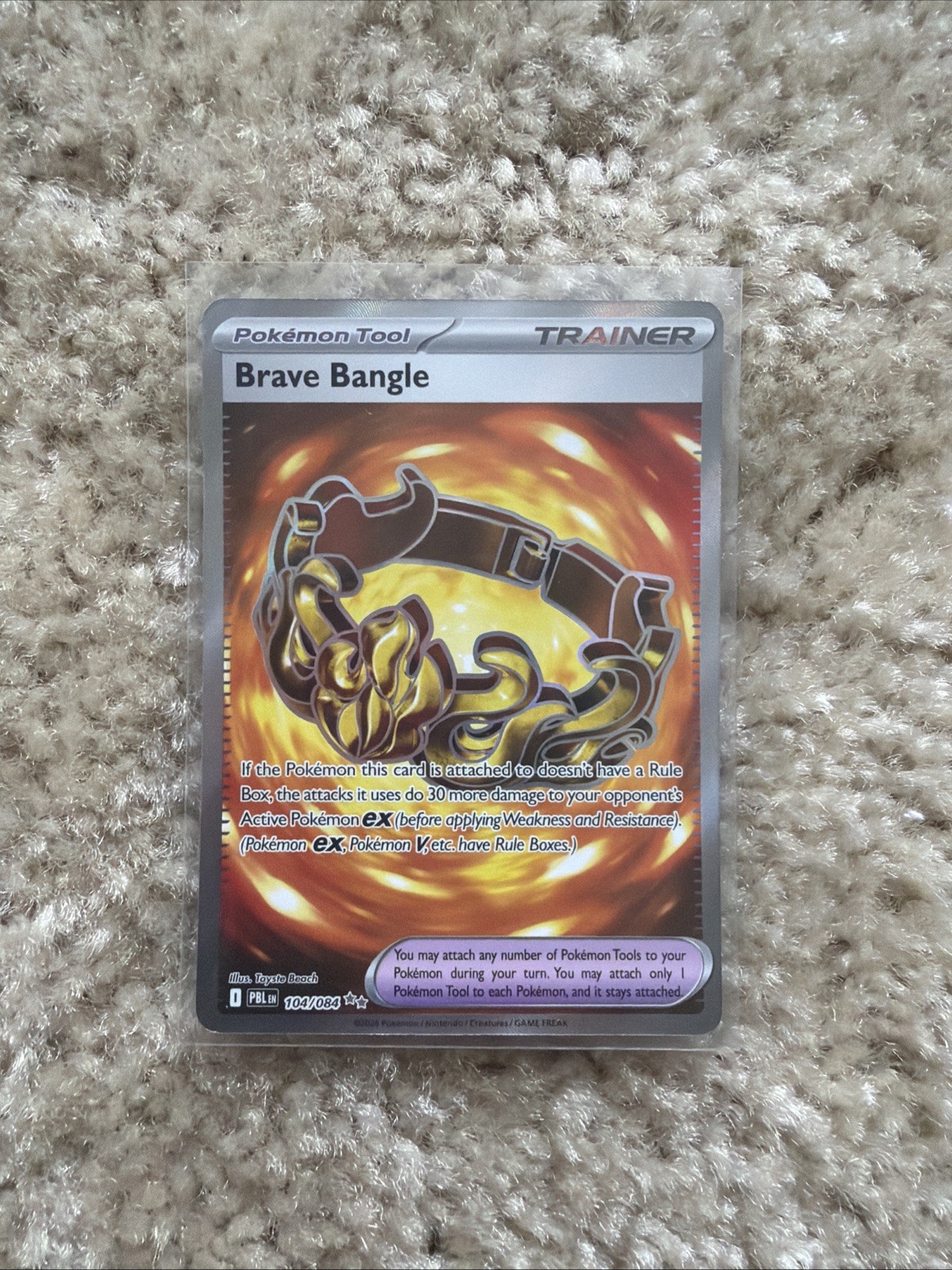 Brave Bangle 104/084 Pitch Black NM Pokémon TCG