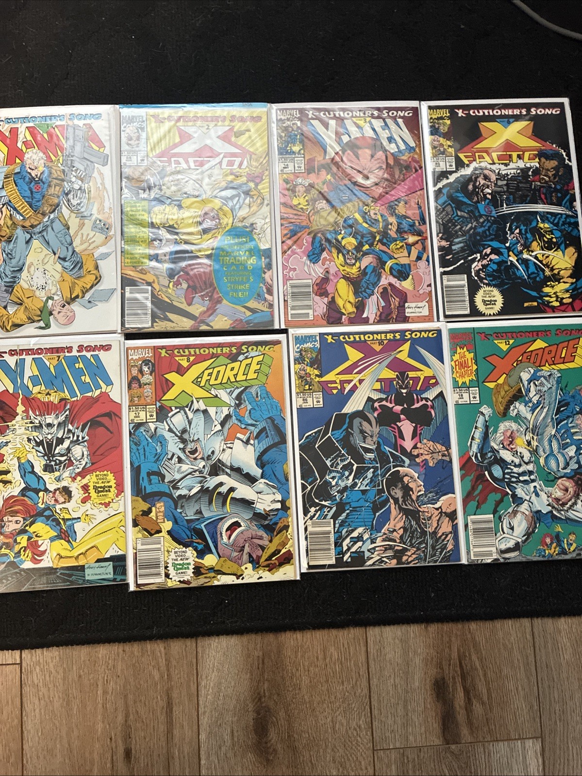 X-Cutioner’s Song 1,2,3,6,7,8,10,12 mixed run CARDS IN 1,2 (November 1992)