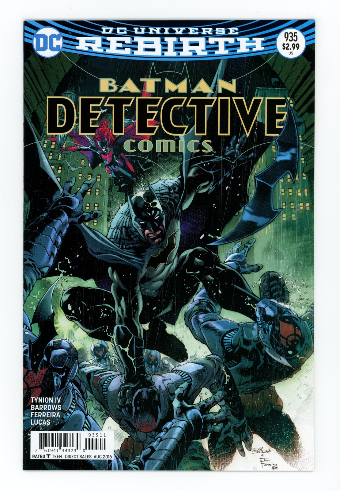 Detective Comics #935 NM+2016 Eddy Barrows Cover A