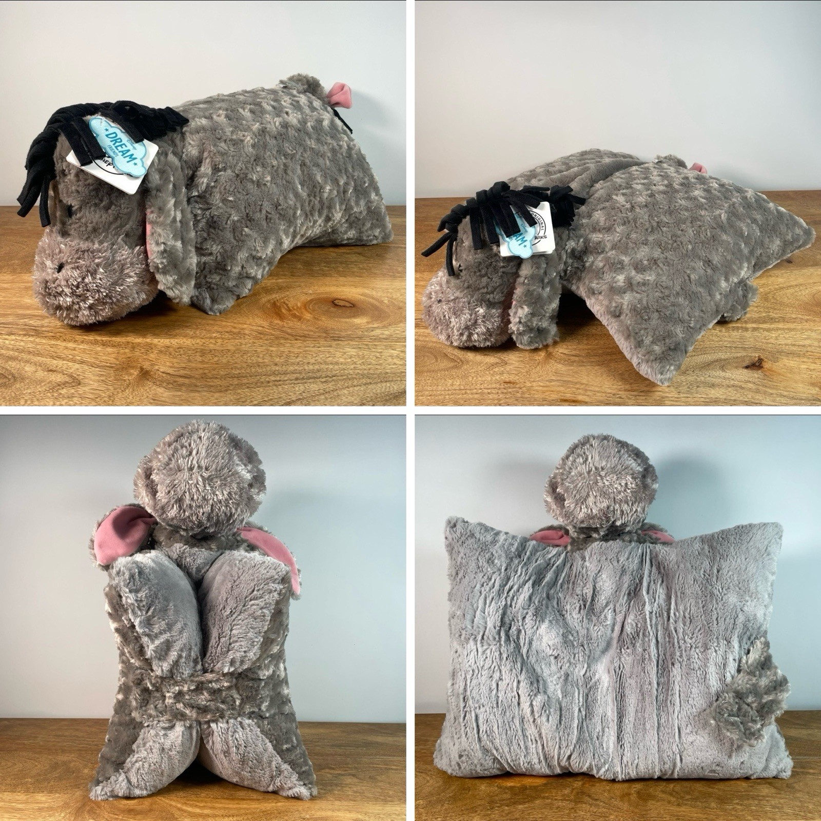 Disney Theme Parks Dream Friends Eeyore Winnie Pooh Pillow Pet Plush Stuffed Toy