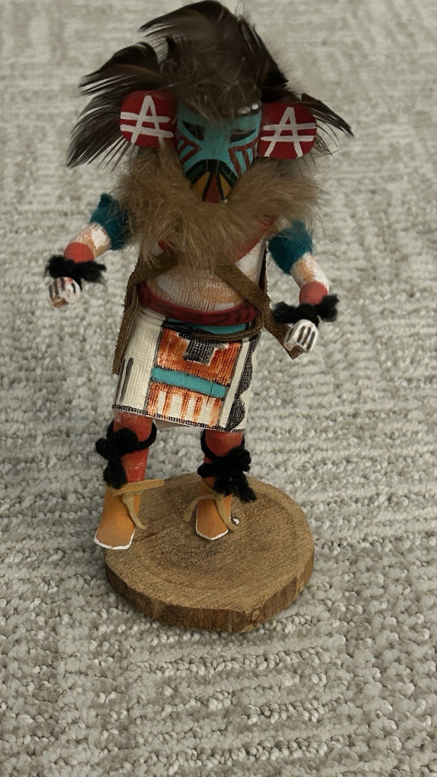 Kachina Doll Signed Ron Largo? Native American Navajo Vintage