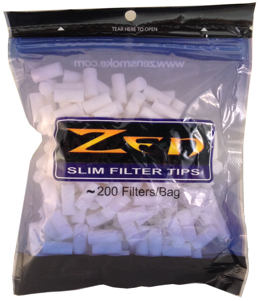 Zen Slim Hand Rolled Cigarette Filter Plug Tips 7mm – Bag of 200 – 6001