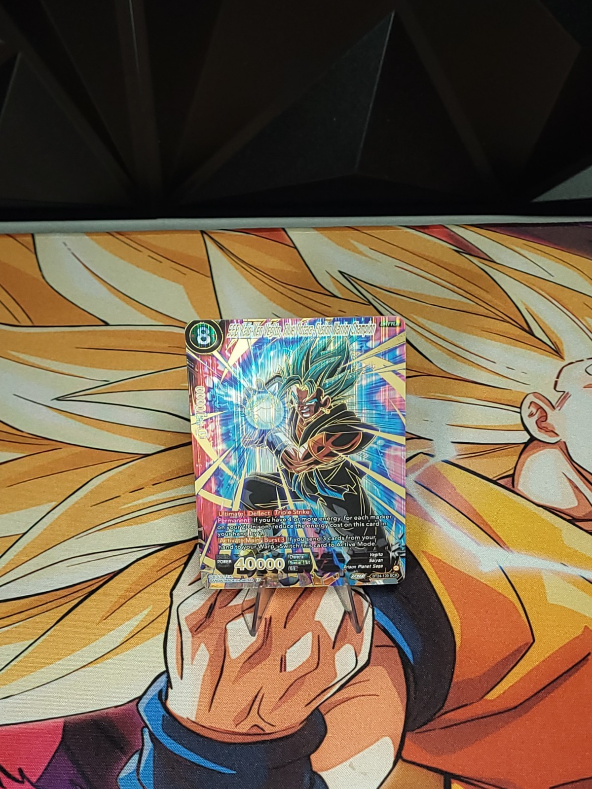 SSB Kaio-Ken Vegito Blue Potara-Fusion Warrior Champion BT24-139 SCR *NM*