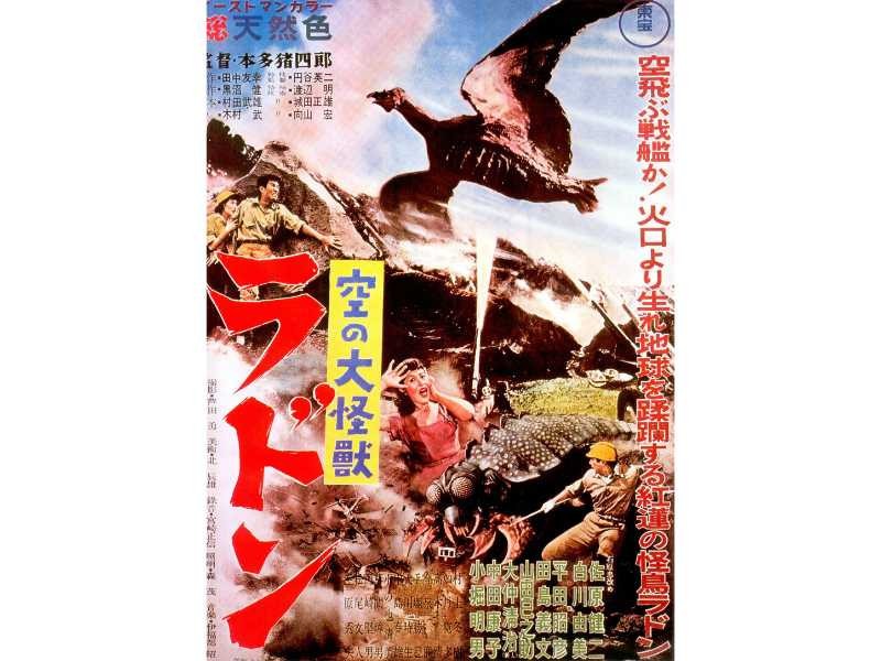 RODAN 1956 JAPAN JAPANESE MONSTER HORROR Movie TV Film Promo Poster Print