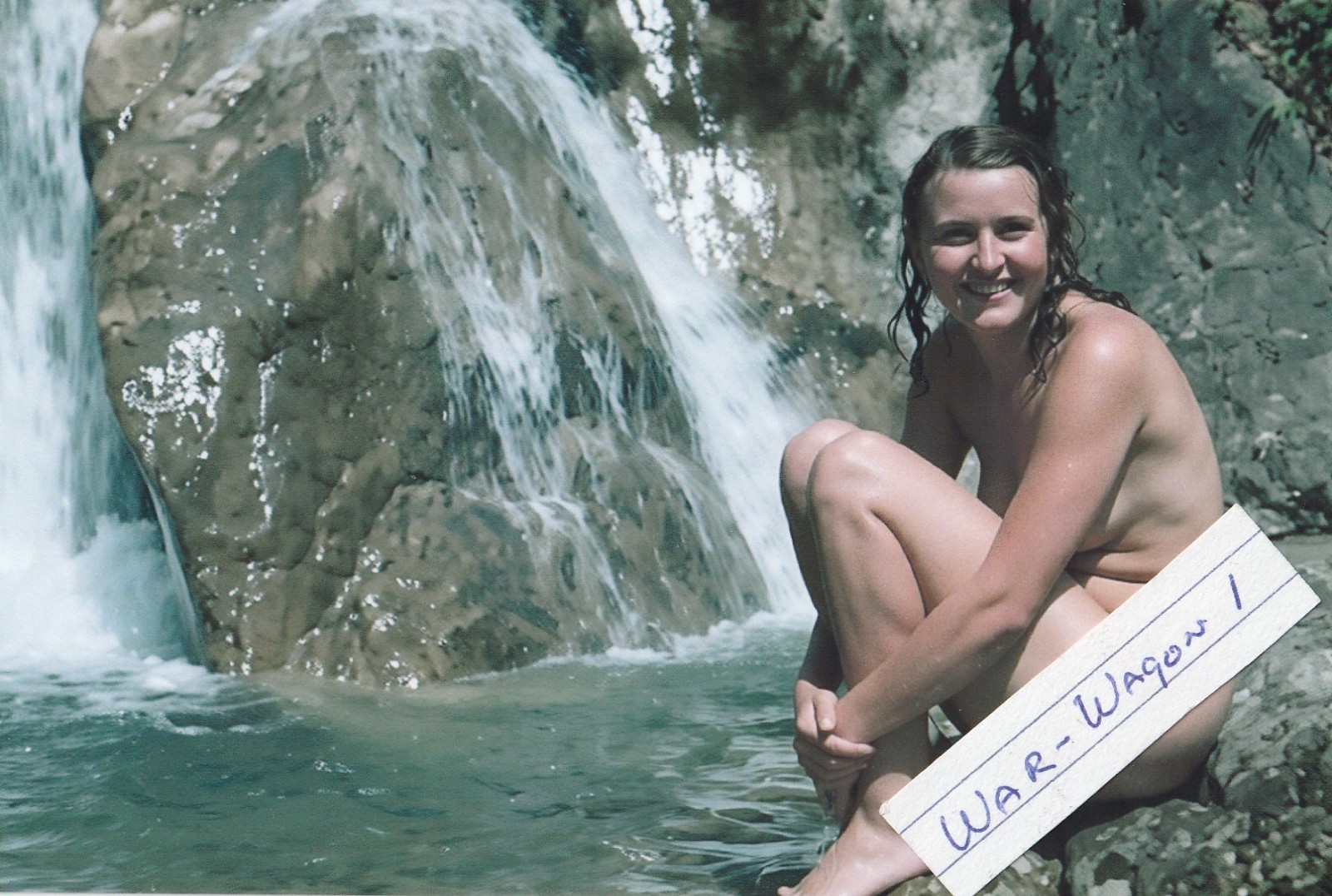 German WW II Photo – Eva Braun Swiming In Color