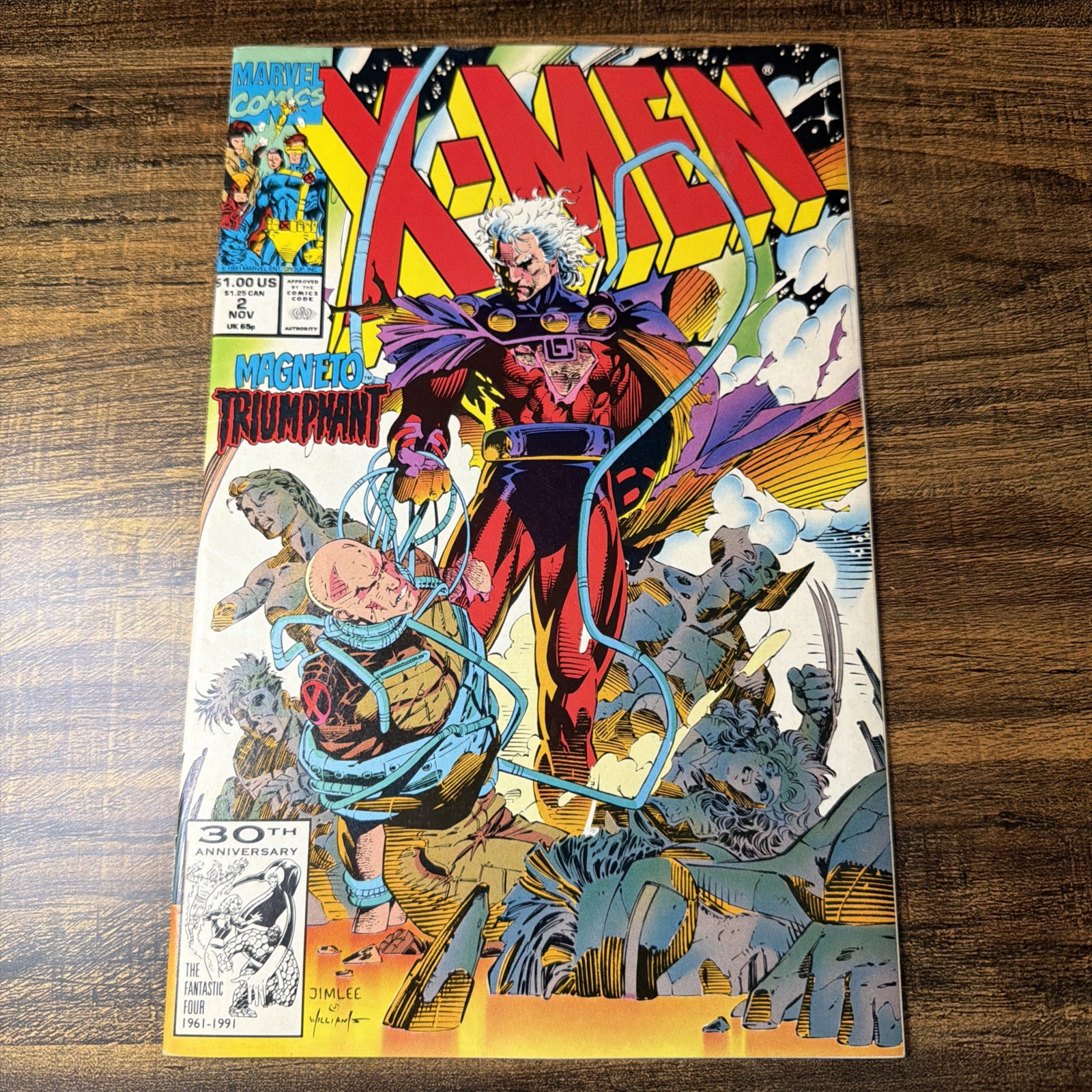 X-Men #2 Chris Claremont 1st Series Jim Lee VF 1991