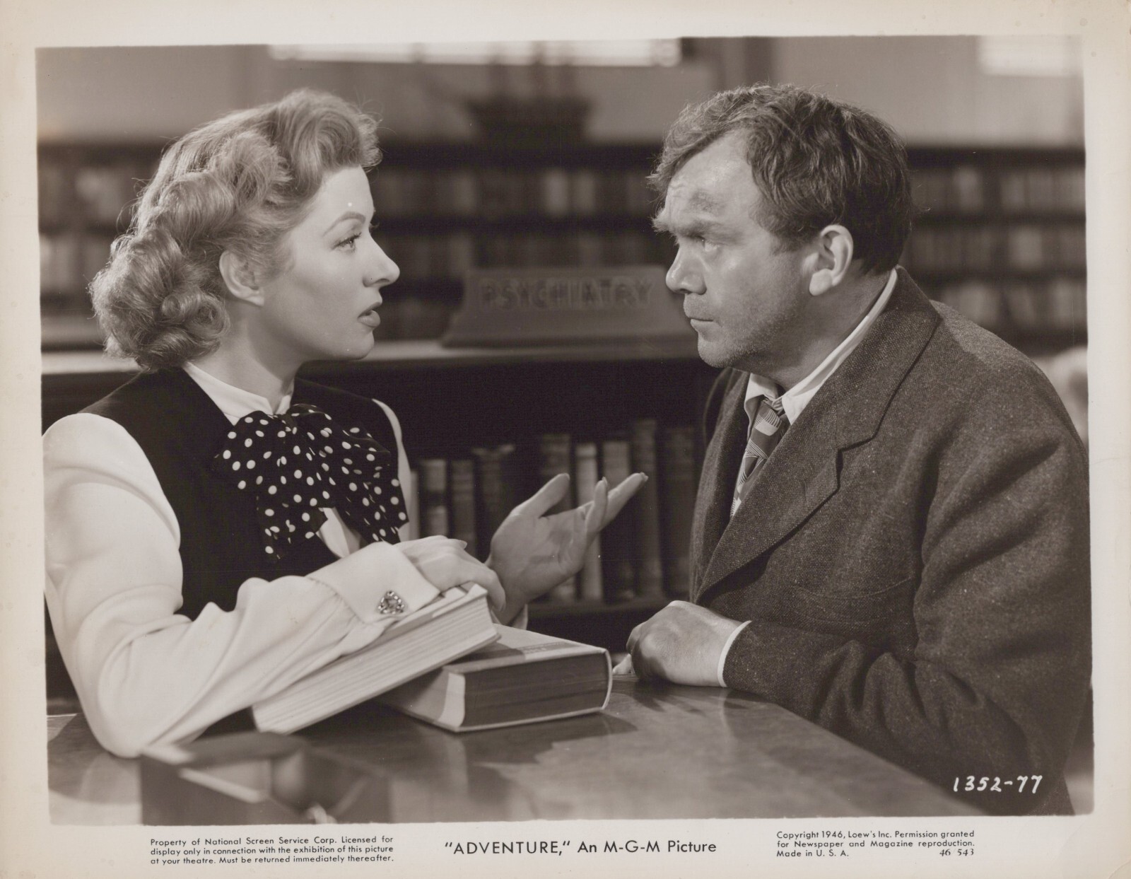 Thomas Mitchell + Greer Garson (1946) ❤ Original Vintage Photo K 389